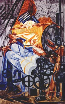 La mujer telar tejedor 1913 ruso Pinturas al óleo